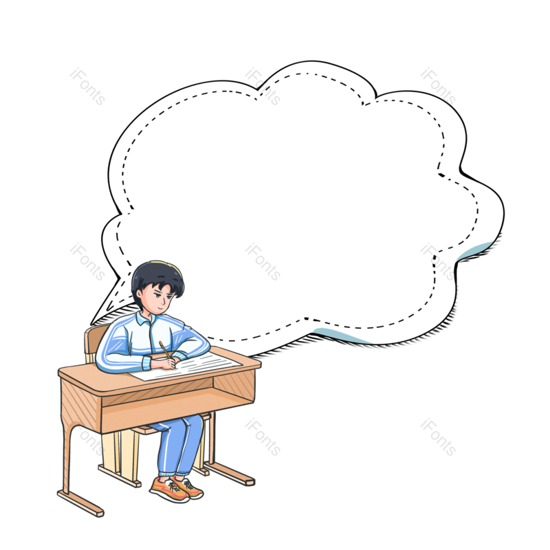 边框图片,高考元素,学习PNG,对话框免抠素材